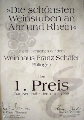Die schönsten Weinstuben an Ahr und Rhein